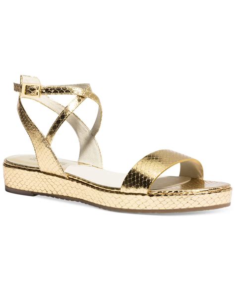 michael kors goldene sandalen|Michael Kors gold sandals women.